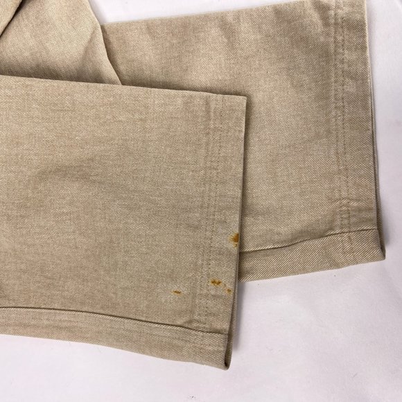 Kavu Roughneck Oatmeal Tan Thick Canvas Cargo Mens Straight Leg Pants 38 FLAW - Picture 10 of 13